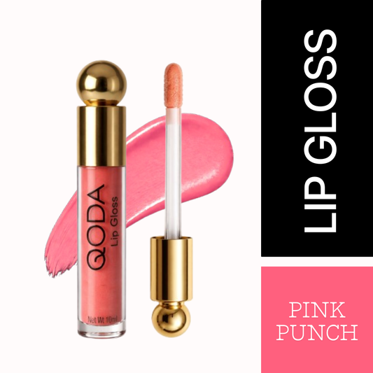 QODA Cosmetics | Plump Up Wet Lip Gloss | Pink Punch | 10 ML