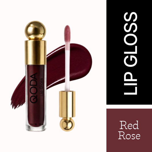 QODA Cosmetics | Plump Up Wet Lip Gloss | Red Rose | 10 ML